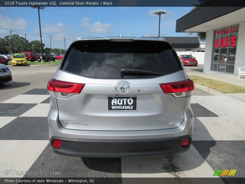 Celestial Silver Metallic / Black 2018 Toyota Highlander XLE