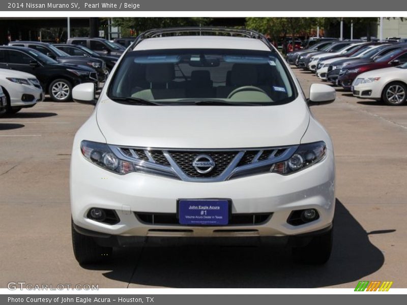 Pearl White / Beige 2014 Nissan Murano SV