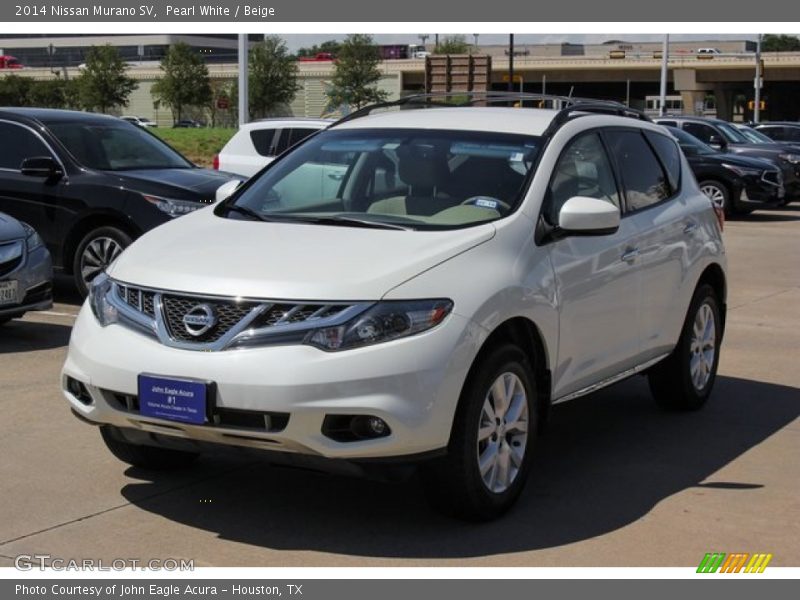 Pearl White / Beige 2014 Nissan Murano SV