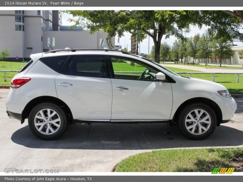Pearl White / Beige 2014 Nissan Murano SV