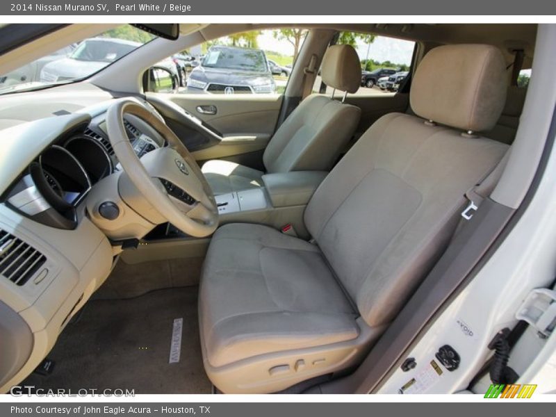 Pearl White / Beige 2014 Nissan Murano SV