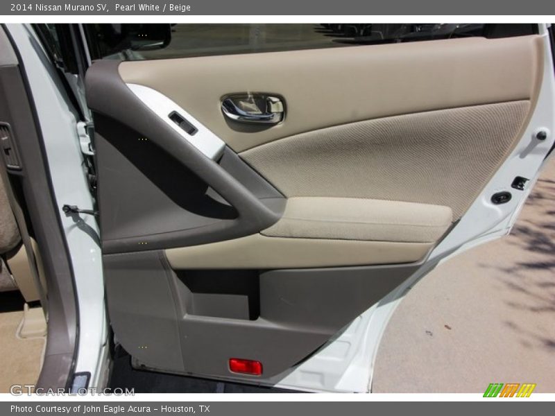 Pearl White / Beige 2014 Nissan Murano SV