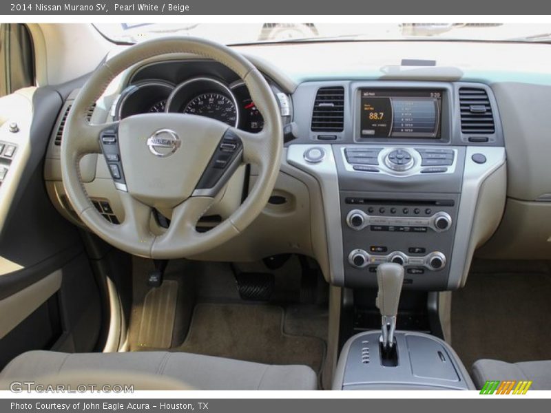 Pearl White / Beige 2014 Nissan Murano SV