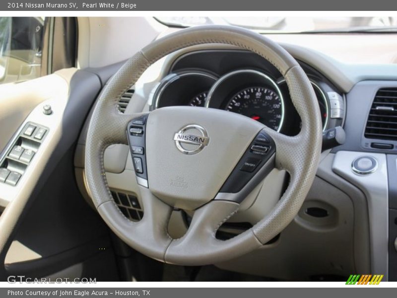 Pearl White / Beige 2014 Nissan Murano SV
