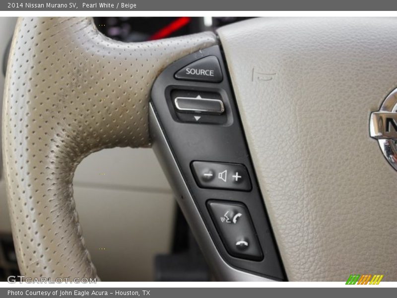 Pearl White / Beige 2014 Nissan Murano SV