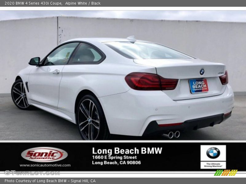 Alpine White / Black 2020 BMW 4 Series 430i Coupe