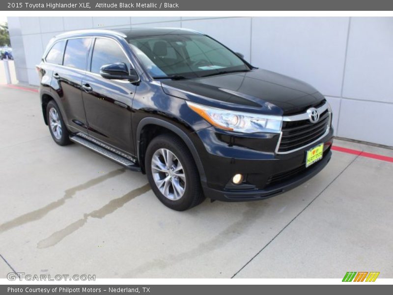 Attitude Black Metallic / Black 2015 Toyota Highlander XLE