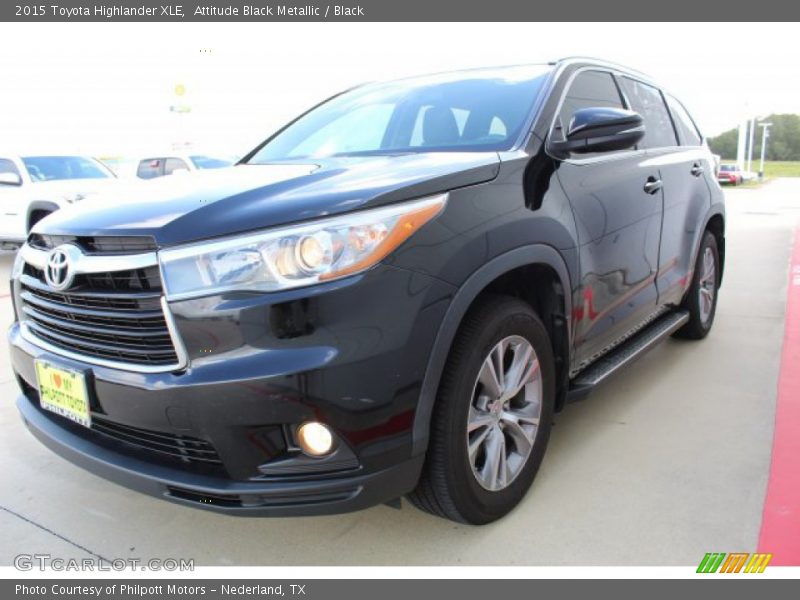 Attitude Black Metallic / Black 2015 Toyota Highlander XLE