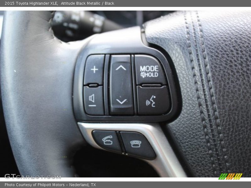 Attitude Black Metallic / Black 2015 Toyota Highlander XLE