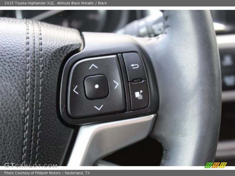 Attitude Black Metallic / Black 2015 Toyota Highlander XLE