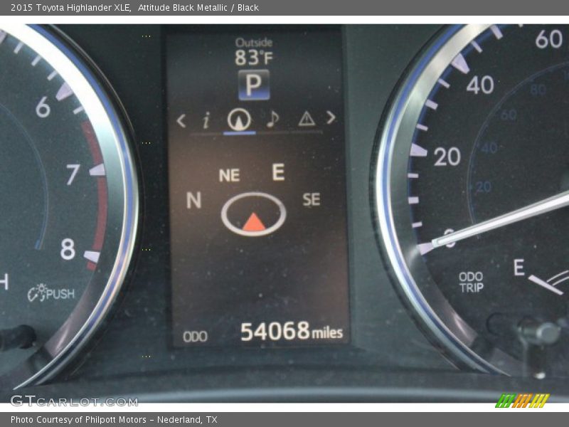 Attitude Black Metallic / Black 2015 Toyota Highlander XLE
