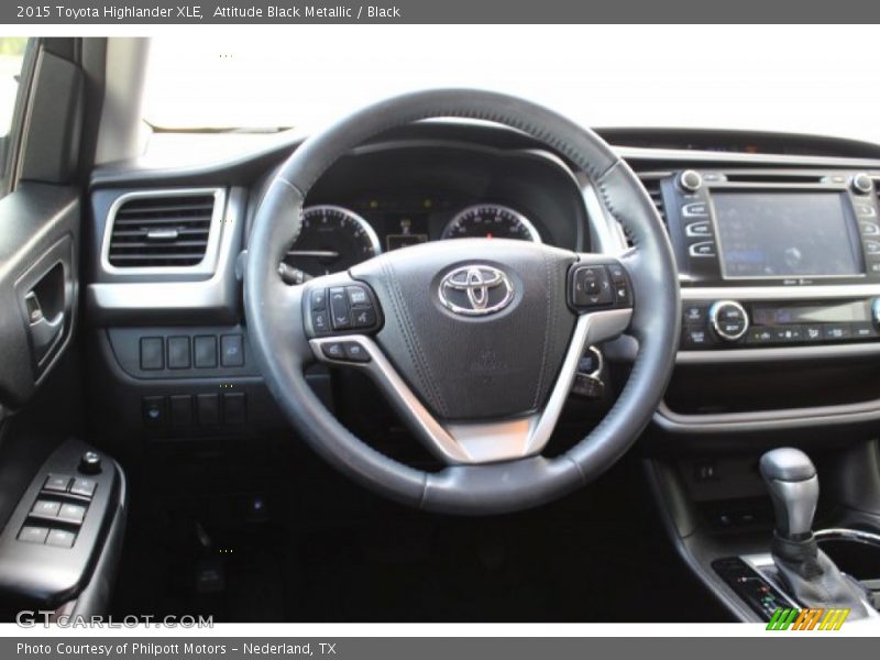 Attitude Black Metallic / Black 2015 Toyota Highlander XLE