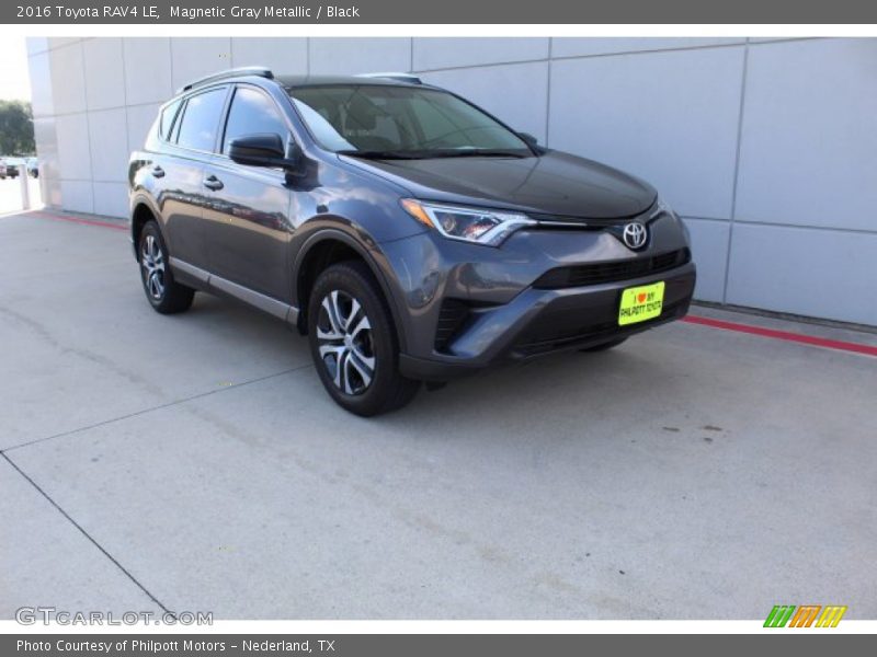 Magnetic Gray Metallic / Black 2016 Toyota RAV4 LE