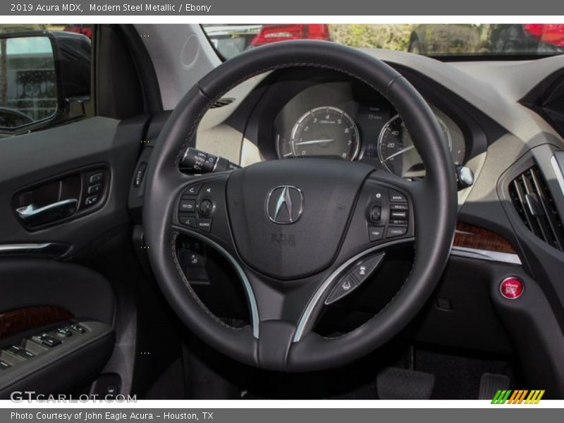 Modern Steel Metallic / Ebony 2019 Acura MDX