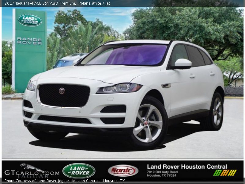 Polaris White / Jet 2017 Jaguar F-PACE 35t AWD Premium