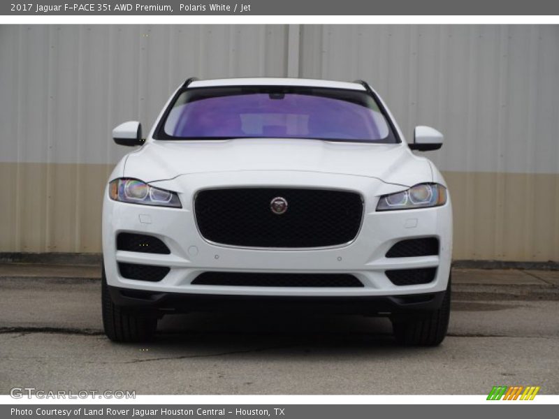 Polaris White / Jet 2017 Jaguar F-PACE 35t AWD Premium