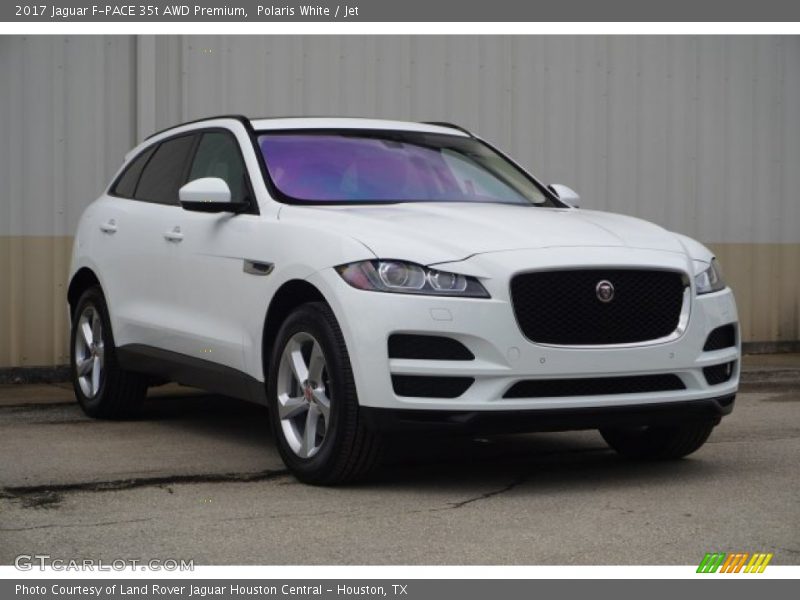 Polaris White / Jet 2017 Jaguar F-PACE 35t AWD Premium