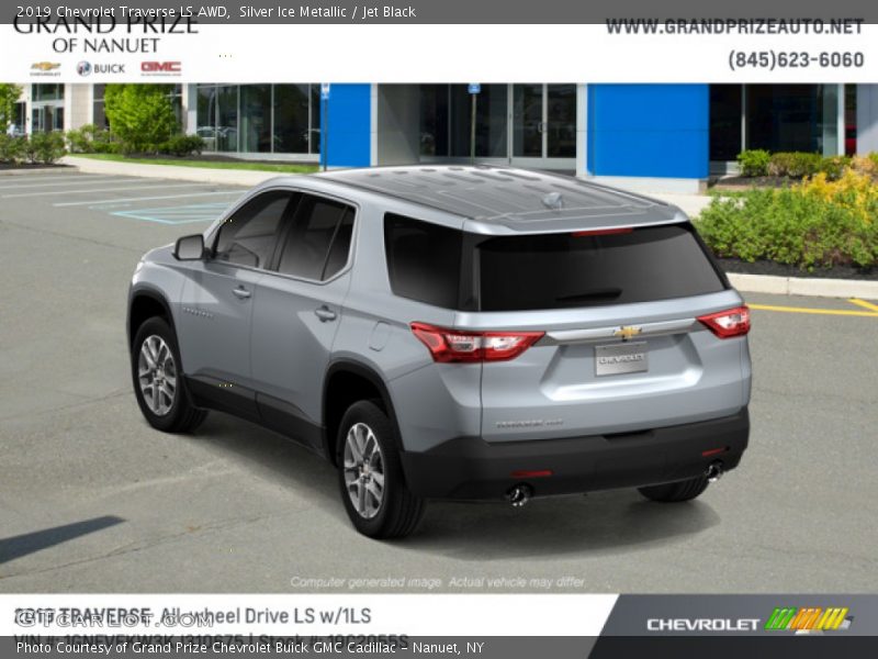 Silver Ice Metallic / Jet Black 2019 Chevrolet Traverse LS AWD