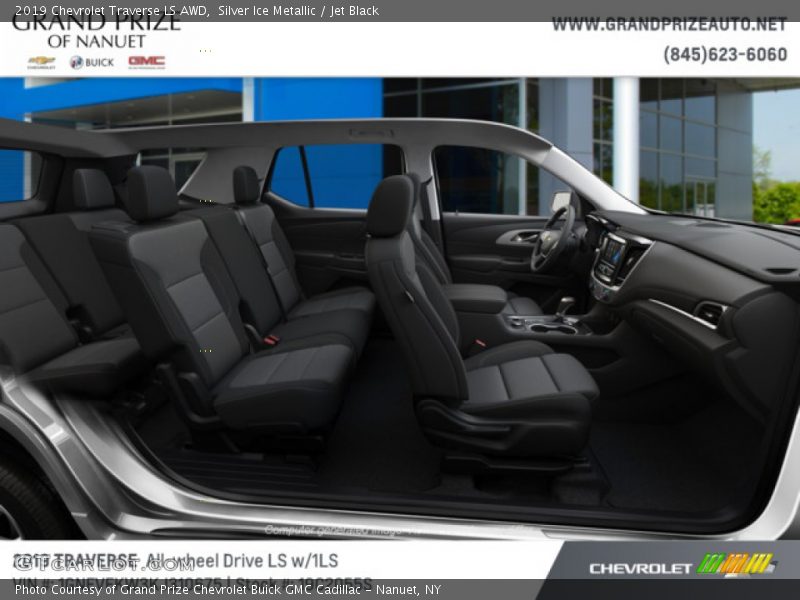 Silver Ice Metallic / Jet Black 2019 Chevrolet Traverse LS AWD