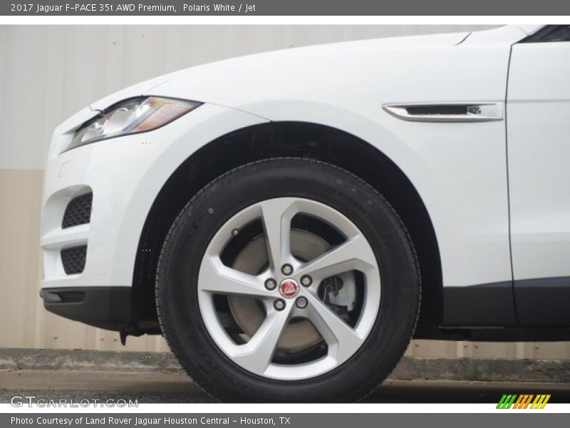 Polaris White / Jet 2017 Jaguar F-PACE 35t AWD Premium