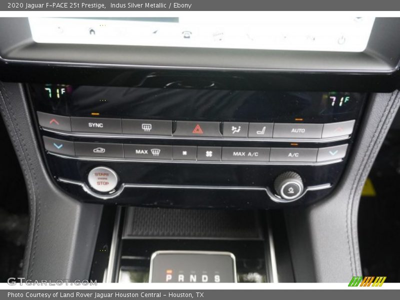 Controls of 2020 F-PACE 25t Prestige