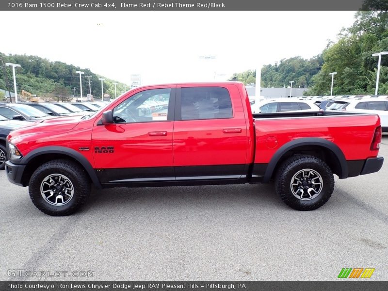 Flame Red / Rebel Theme Red/Black 2016 Ram 1500 Rebel Crew Cab 4x4
