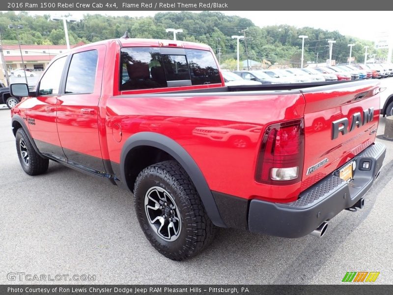 Flame Red / Rebel Theme Red/Black 2016 Ram 1500 Rebel Crew Cab 4x4