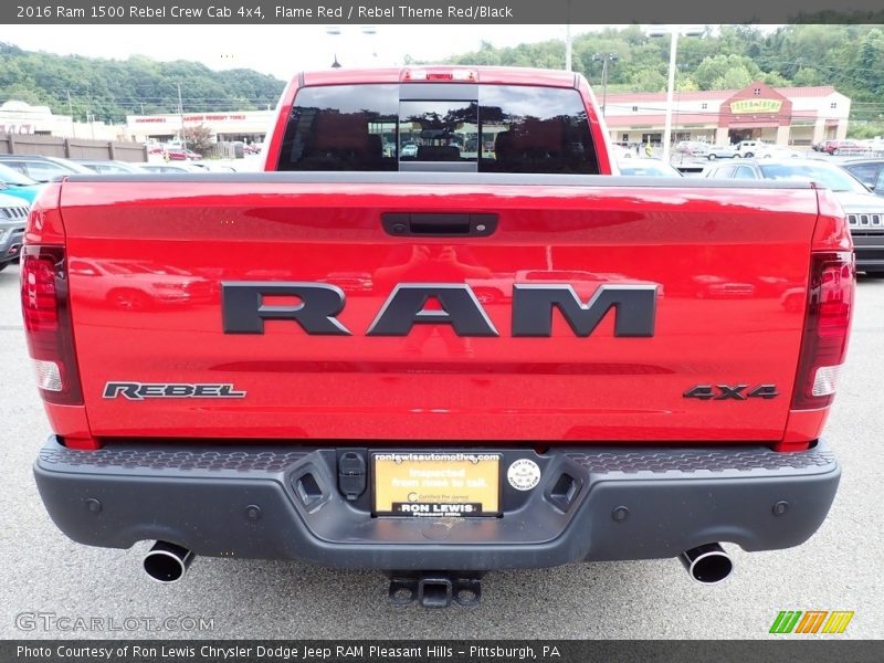 Flame Red / Rebel Theme Red/Black 2016 Ram 1500 Rebel Crew Cab 4x4