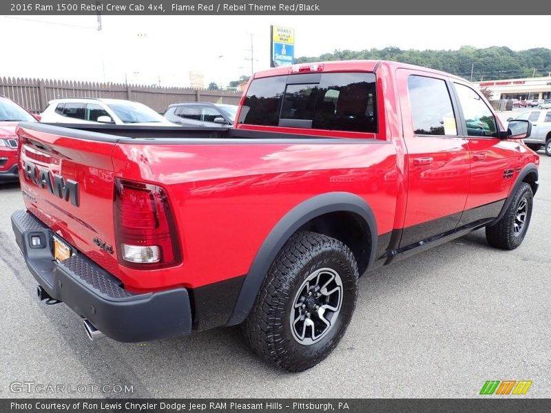 Flame Red / Rebel Theme Red/Black 2016 Ram 1500 Rebel Crew Cab 4x4