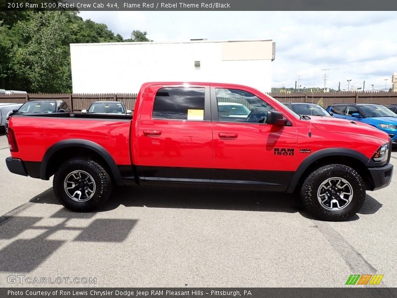 Flame Red / Rebel Theme Red/Black 2016 Ram 1500 Rebel Crew Cab 4x4