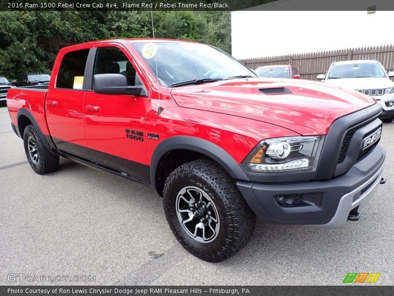 Flame Red / Rebel Theme Red/Black 2016 Ram 1500 Rebel Crew Cab 4x4