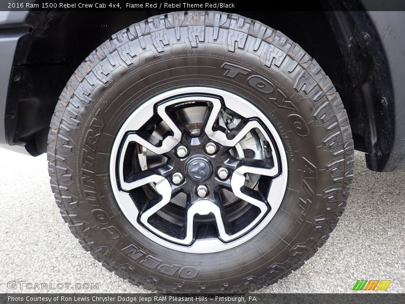 Flame Red / Rebel Theme Red/Black 2016 Ram 1500 Rebel Crew Cab 4x4
