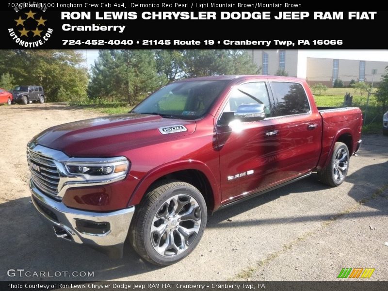 Delmonico Red Pearl / Light Mountain Brown/Mountain Brown 2020 Ram 1500 Longhorn Crew Cab 4x4