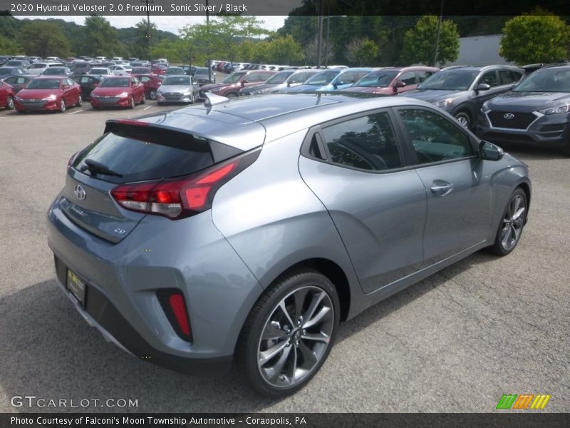 Sonic Silver / Black 2020 Hyundai Veloster 2.0 Premium