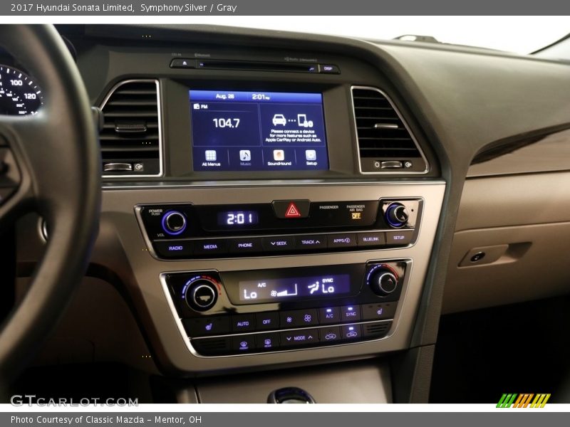 Symphony Silver / Gray 2017 Hyundai Sonata Limited