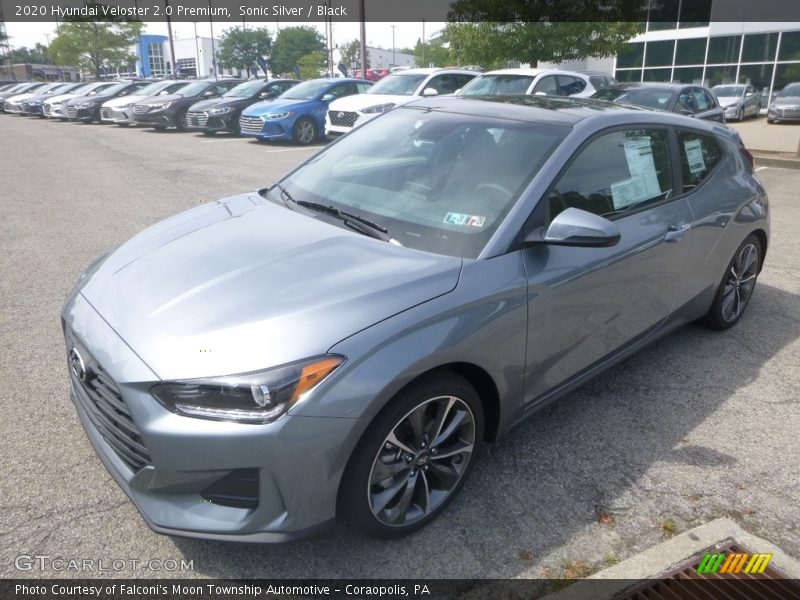 Sonic Silver / Black 2020 Hyundai Veloster 2.0 Premium