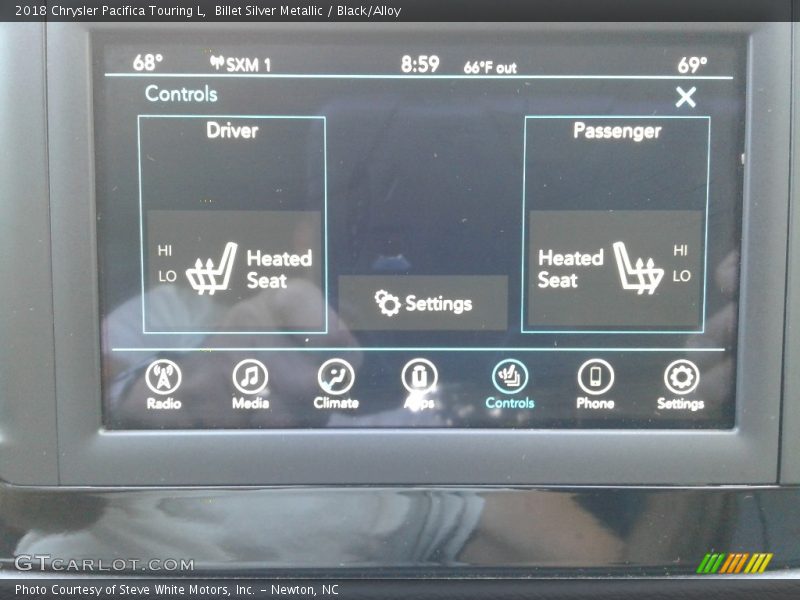 Billet Silver Metallic / Black/Alloy 2018 Chrysler Pacifica Touring L