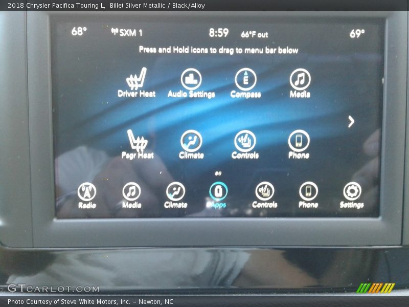 Billet Silver Metallic / Black/Alloy 2018 Chrysler Pacifica Touring L