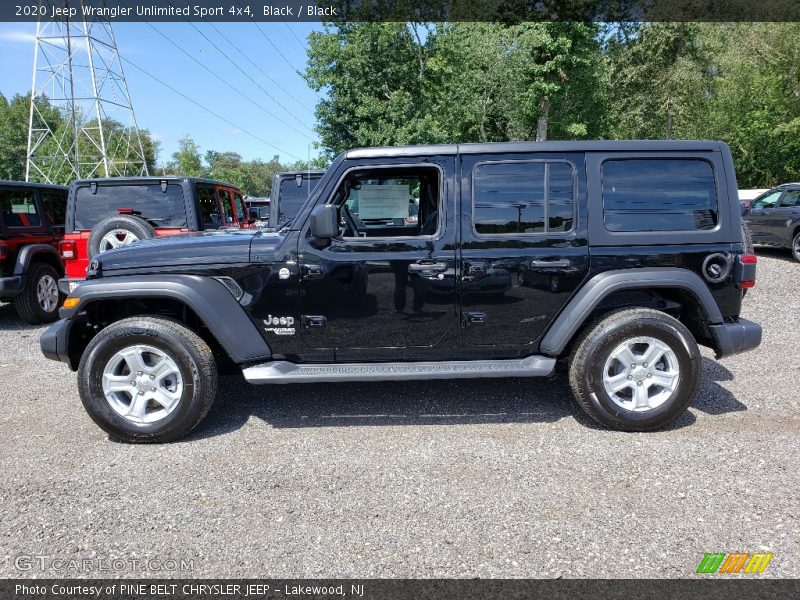 Black / Black 2020 Jeep Wrangler Unlimited Sport 4x4