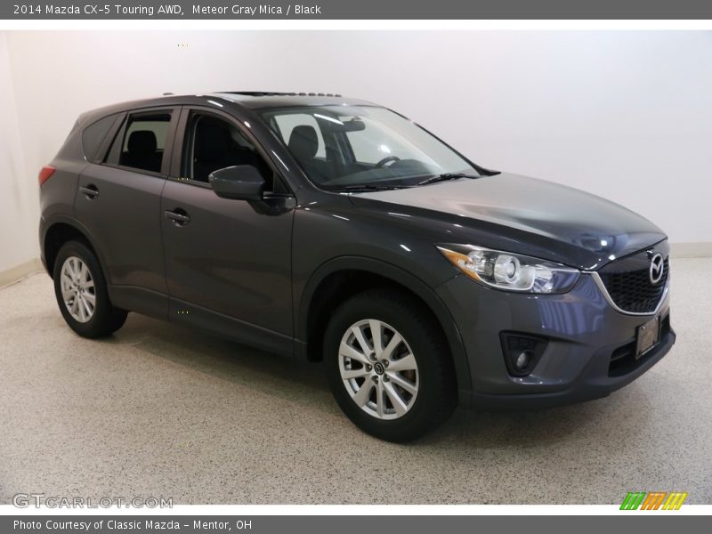 Meteor Gray Mica / Black 2014 Mazda CX-5 Touring AWD