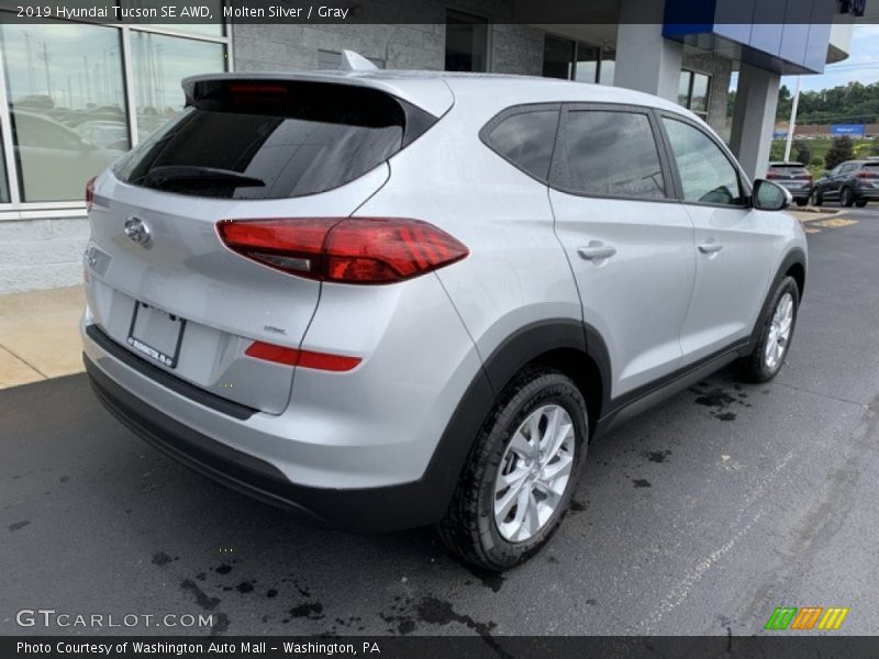 Molten Silver / Gray 2019 Hyundai Tucson SE AWD
