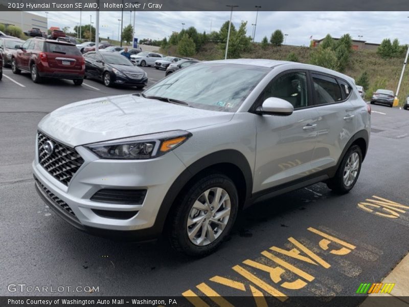 Molten Silver / Gray 2019 Hyundai Tucson SE AWD