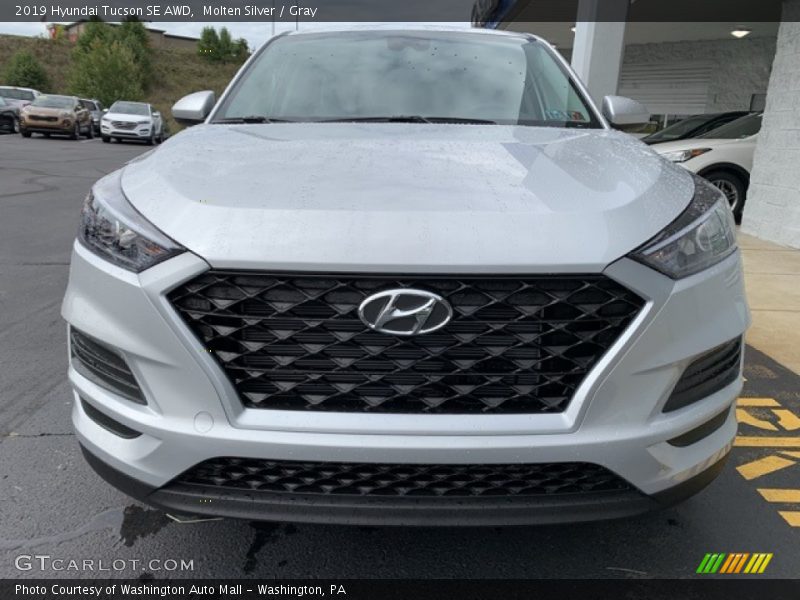 Molten Silver / Gray 2019 Hyundai Tucson SE AWD