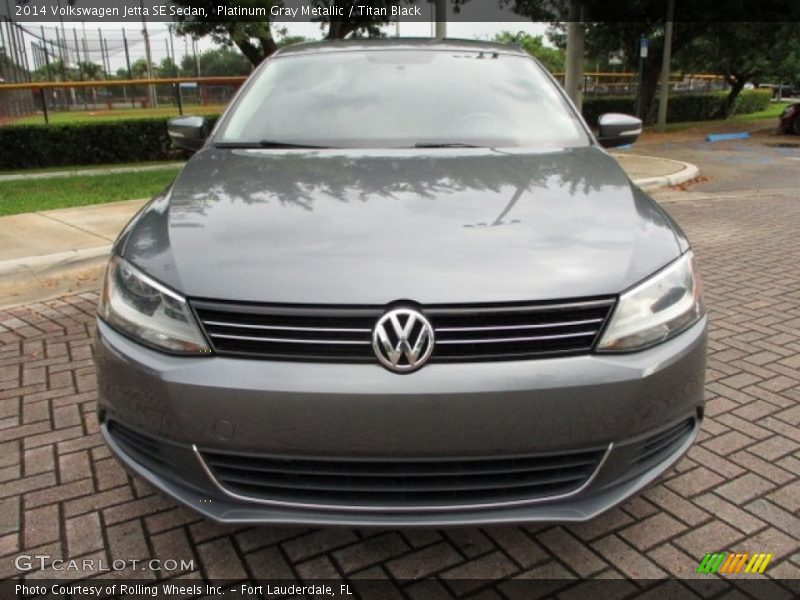 Platinum Gray Metallic / Titan Black 2014 Volkswagen Jetta SE Sedan