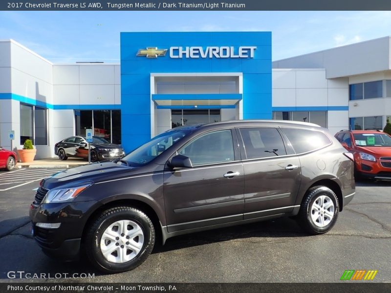 Tungsten Metallic / Dark Titanium/Light Titanium 2017 Chevrolet Traverse LS AWD