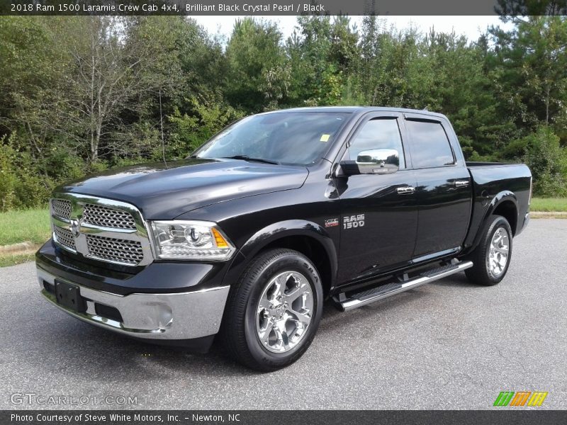 Brilliant Black Crystal Pearl / Black 2018 Ram 1500 Laramie Crew Cab 4x4