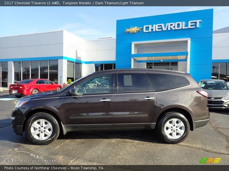 Tungsten Metallic / Dark Titanium/Light Titanium 2017 Chevrolet Traverse LS AWD