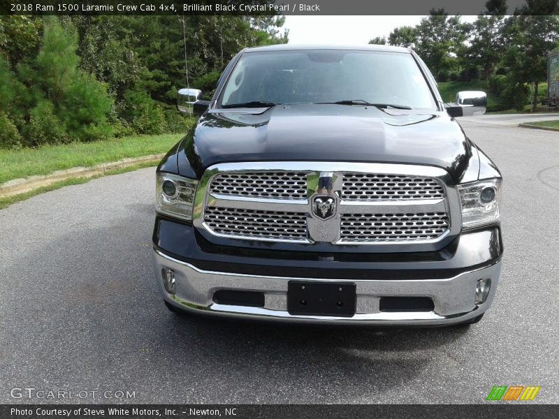 Brilliant Black Crystal Pearl / Black 2018 Ram 1500 Laramie Crew Cab 4x4