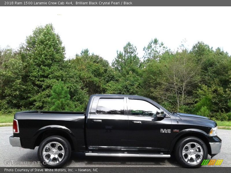 Brilliant Black Crystal Pearl / Black 2018 Ram 1500 Laramie Crew Cab 4x4