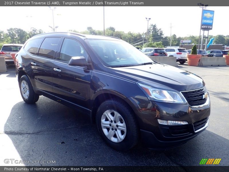 Tungsten Metallic / Dark Titanium/Light Titanium 2017 Chevrolet Traverse LS AWD